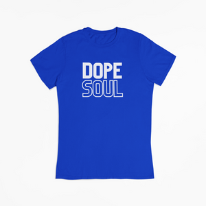 "DOPE SOUL" TEE (ROYAL BLUE/WHITE)