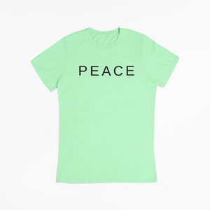 "PEACE" TEE (MINT/BLACK)