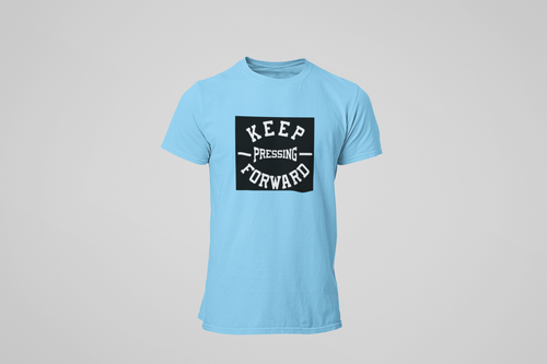 KEEP PRESSING FORWARD POWDER BLUE TEE (Unisex)