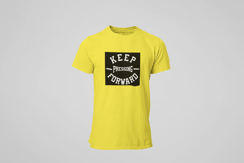KEEP PRESSING FORWARD YELLOW TEE (Unisex)